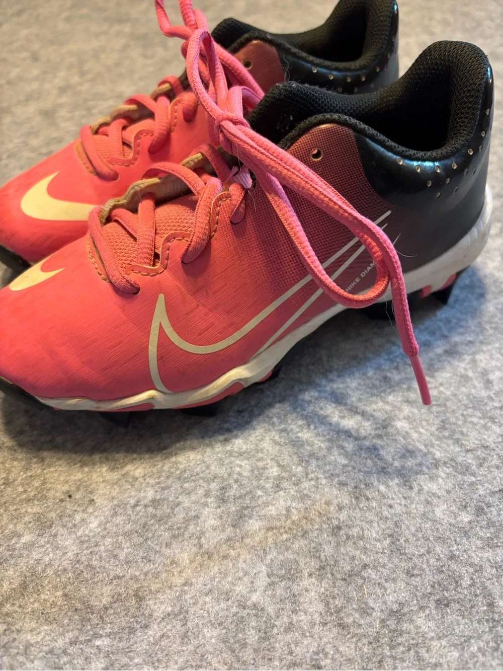 Nike Kids Pink and Black Athletic Sneakers